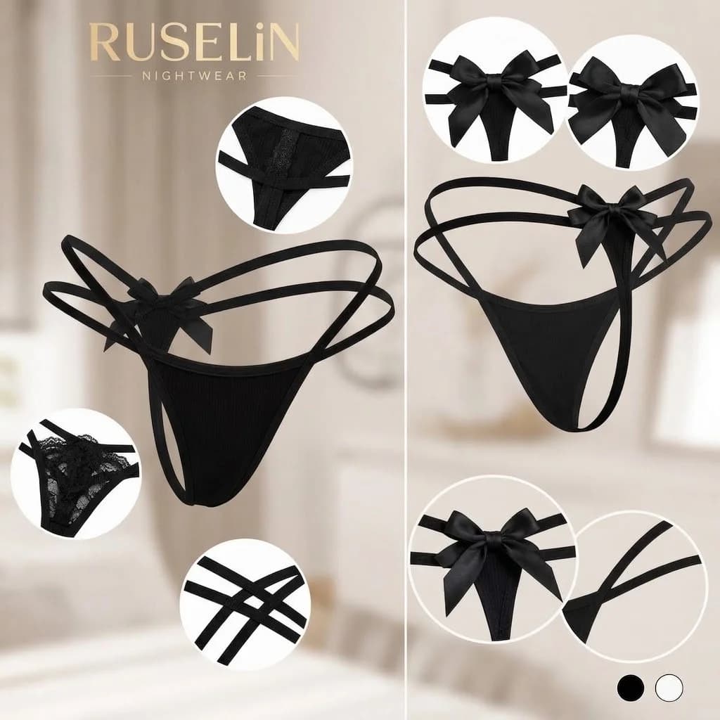Qadın tumanı Nightwear 8065, tanqa, qara, elastik tekstil, ölçü S