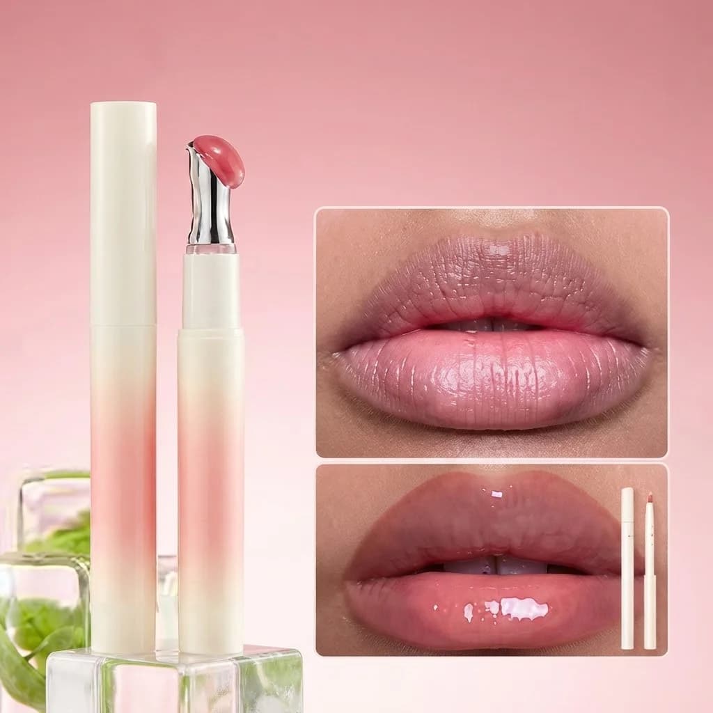 Dodaq üçün parıldadıcı Pink Rose