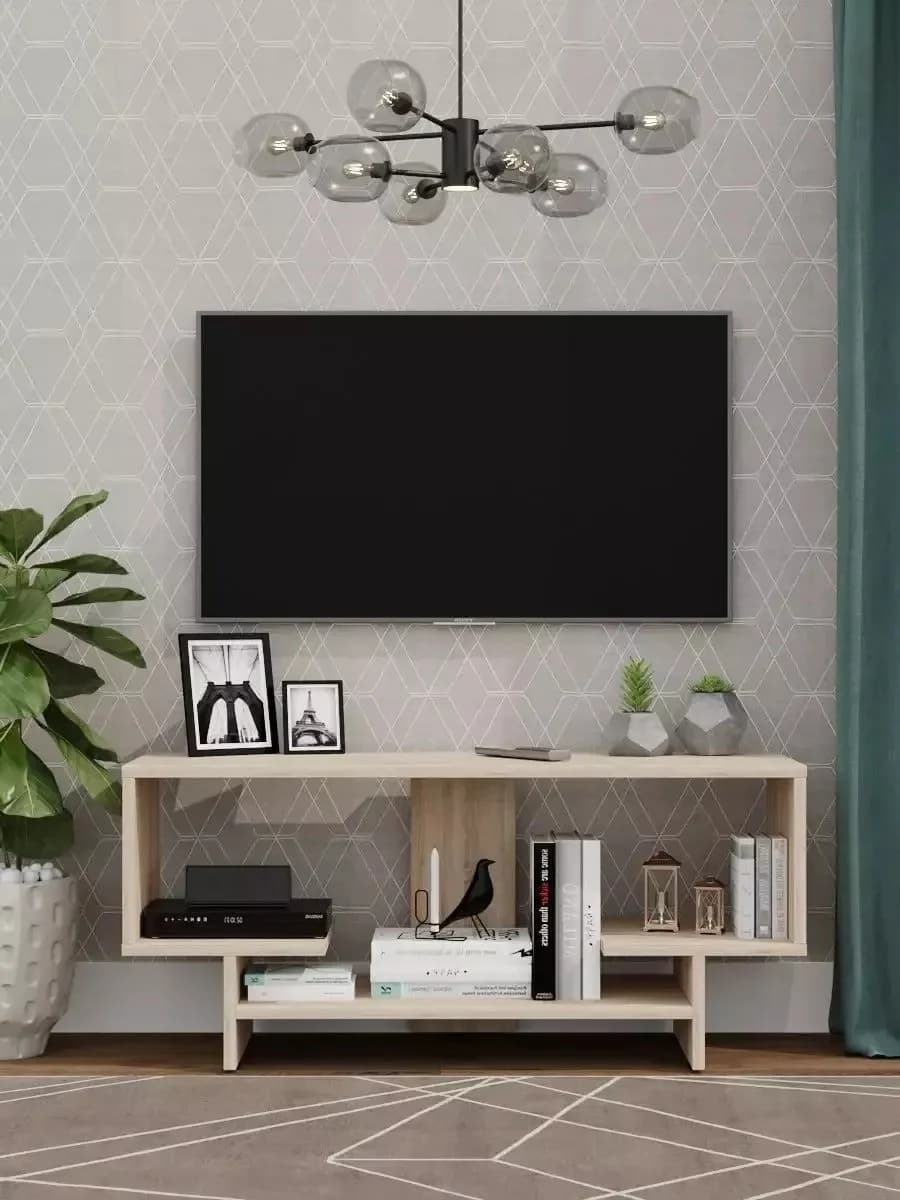 TV üçün tumba 24, laminat, sonoma, 40.1х31.1х90.1 sm — изображение 2