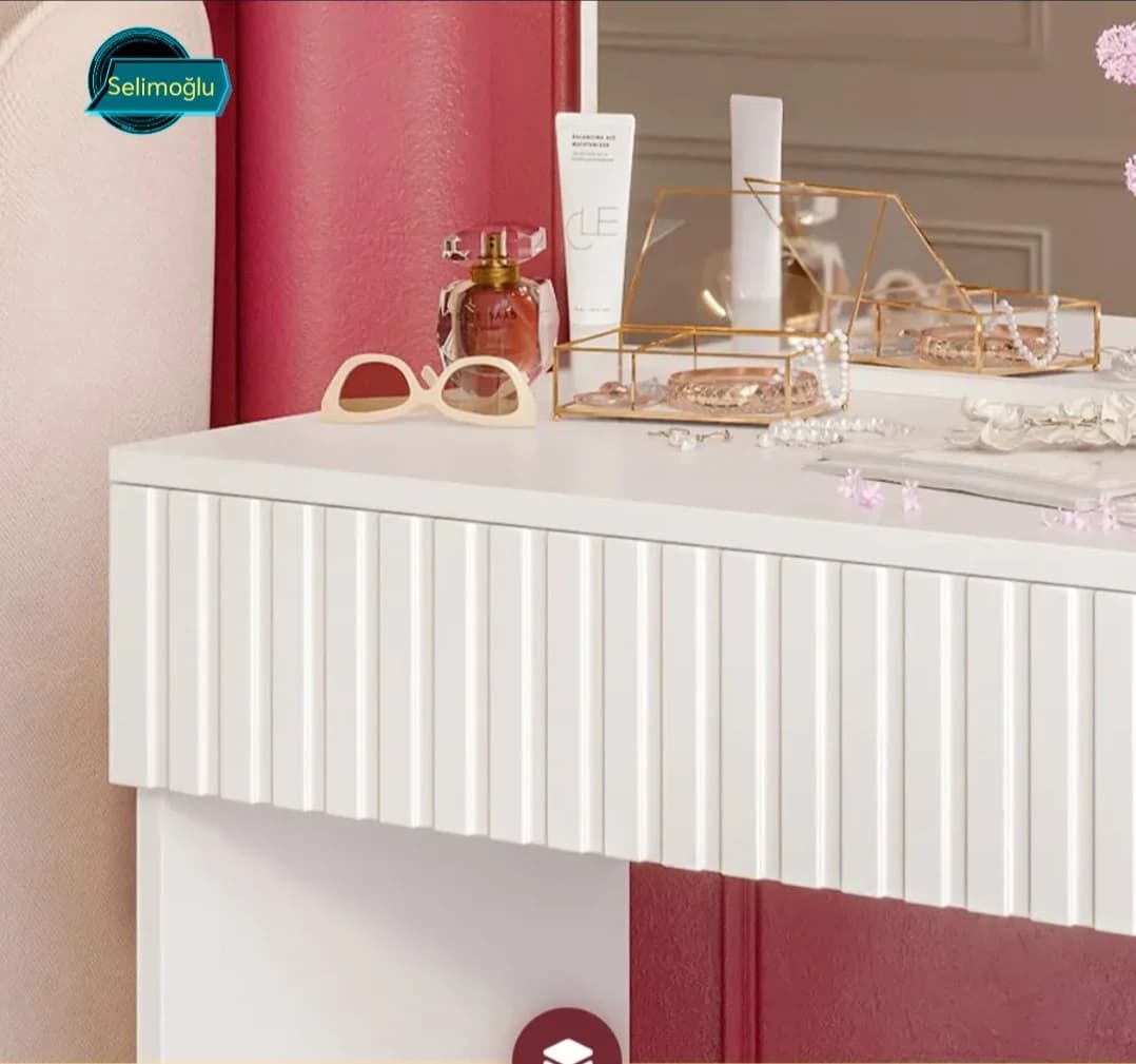 Makiyaj masası s021, laminat, 125х70х38 sm — изображение 3