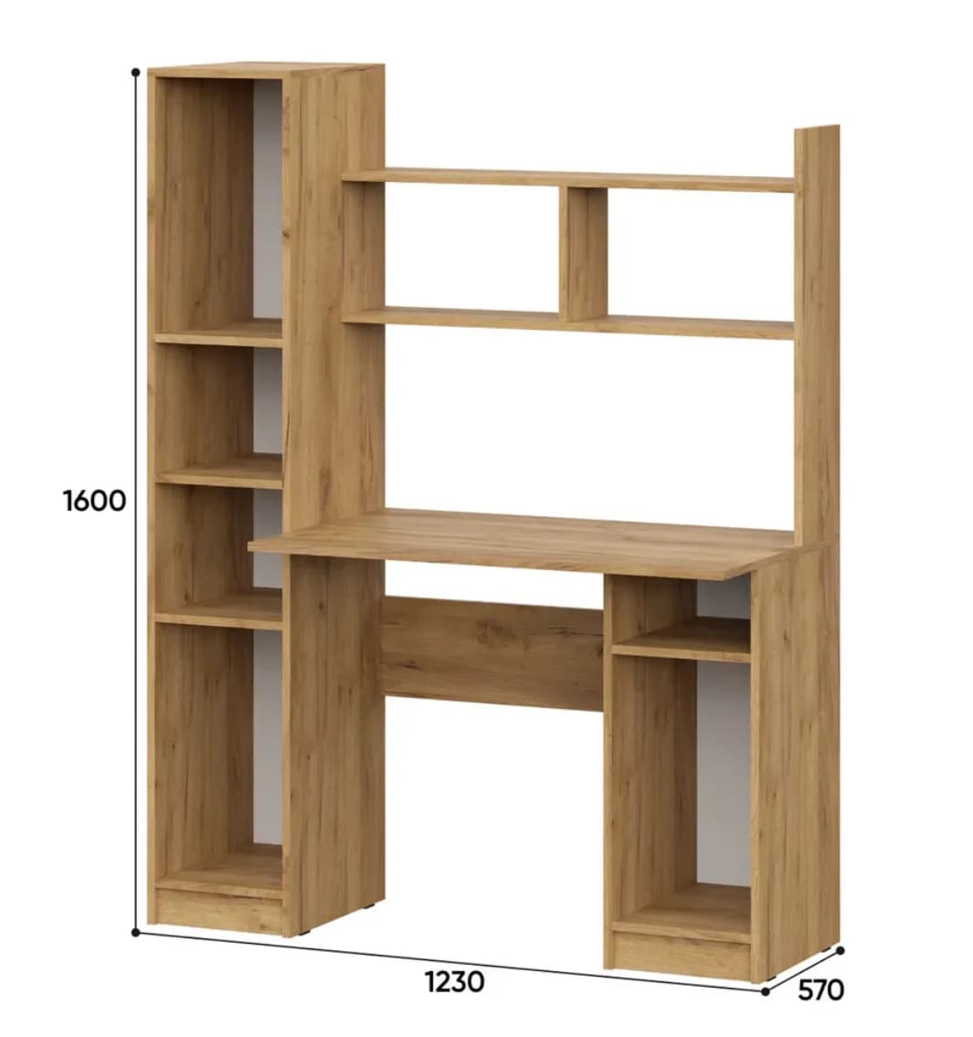 Kompüter masası S99, laminat, 120х160х57 sm — изображение 3