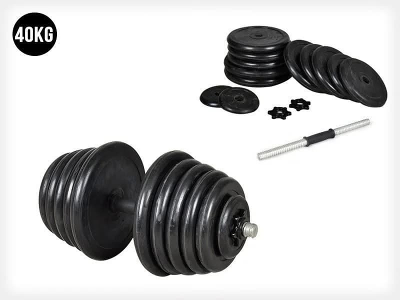 Qantel dəsti TA Sport, rezin, qara, 20x20 kq — изображение 3