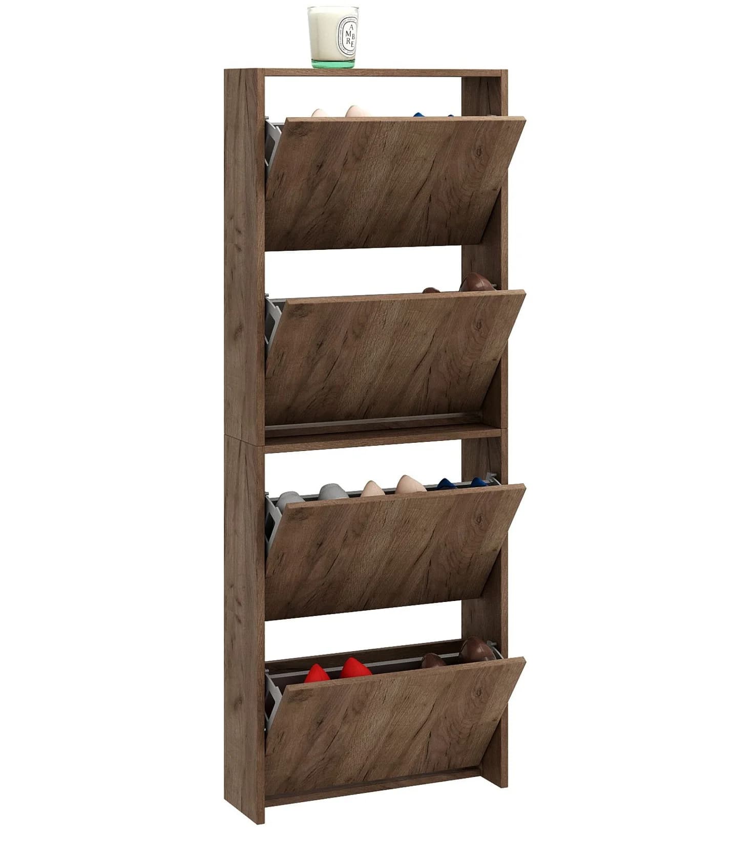 Ayaqqabı üçün rəf Yagmur 01154, 154x52x4 sm, laminat, 4 rəf — image 2