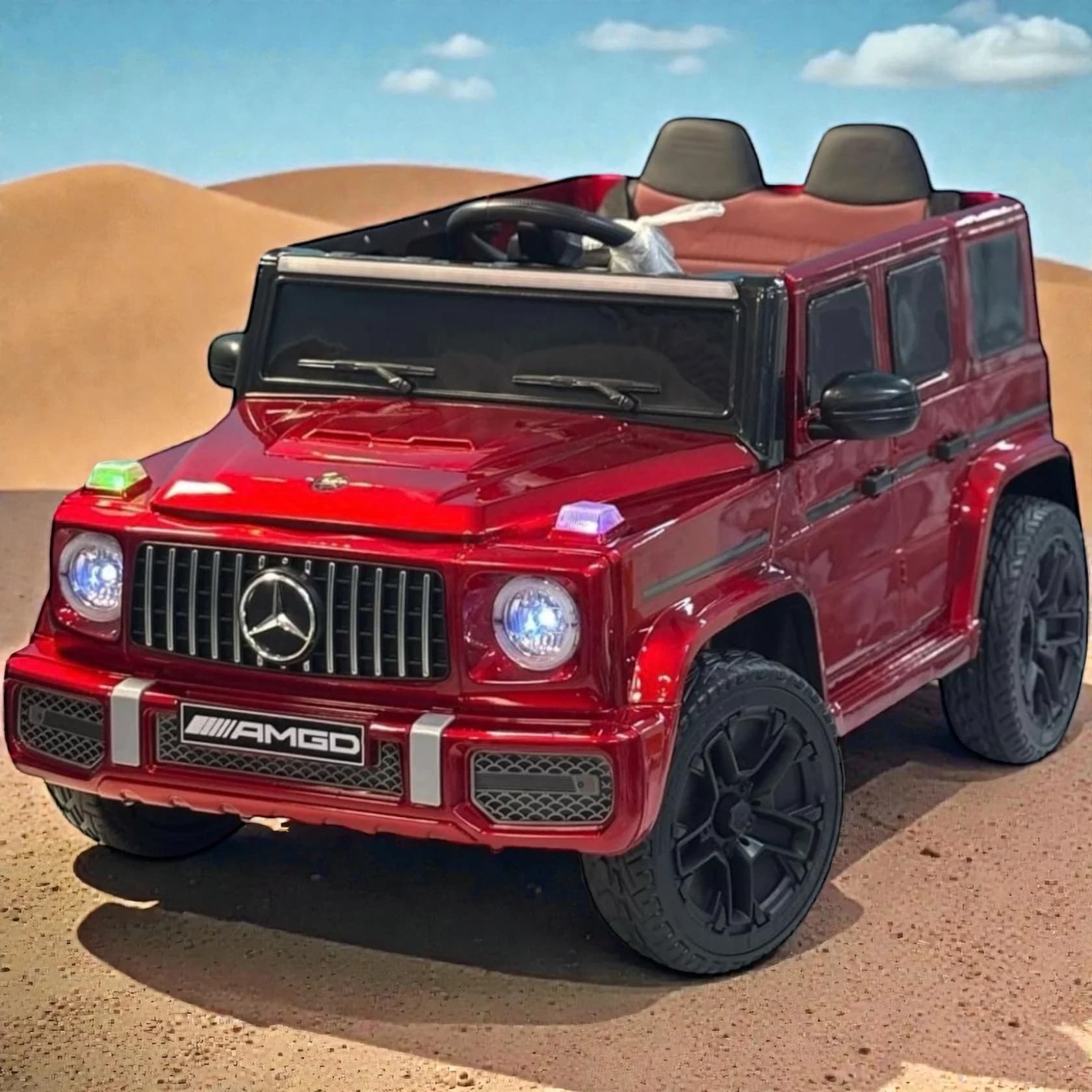 Uşaq elektrik avtomobili Mercedes AMG Power97, qırmızı — şəkil 2