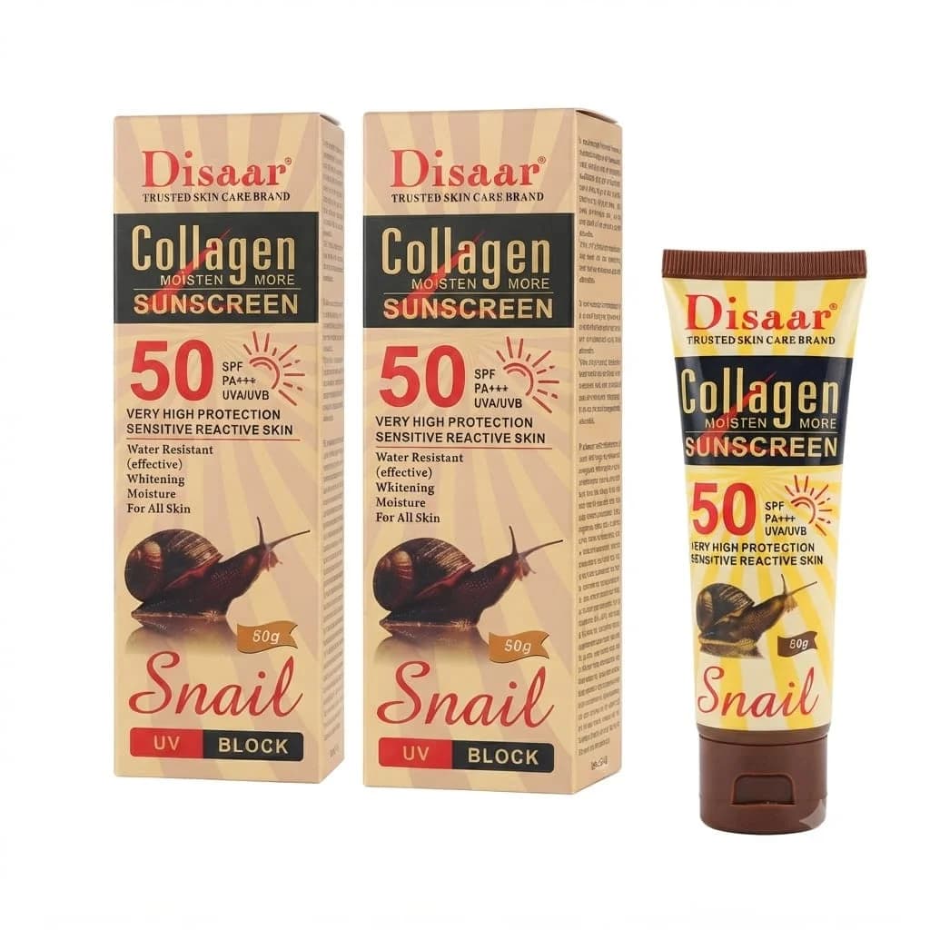 Günəşdən qoruyucu krem Disaar Collagen Snail SPF50, 50 ml