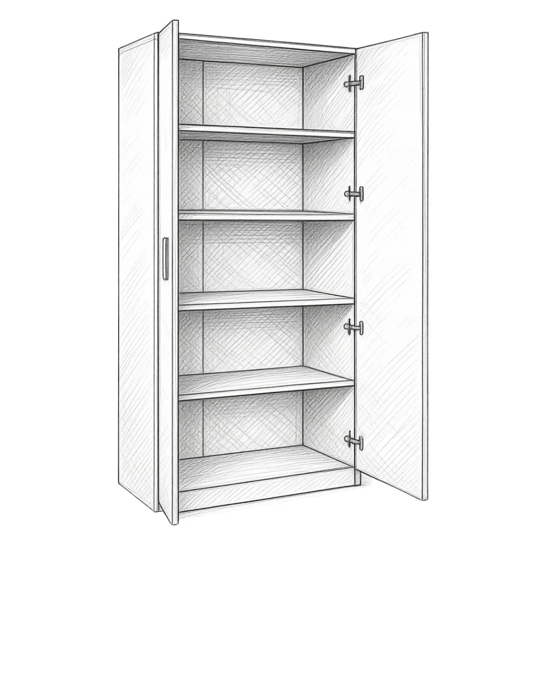 Şkaf Yagmur, Laminat, Votan, 220.1x80.1 sm — изображение 2