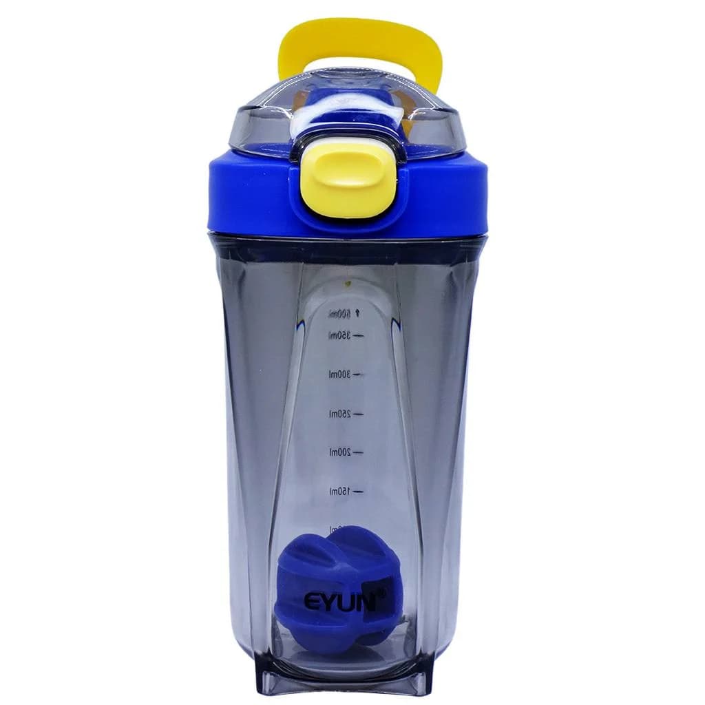 Su qabı, plastik, mavi/şəffaf, 600 ml