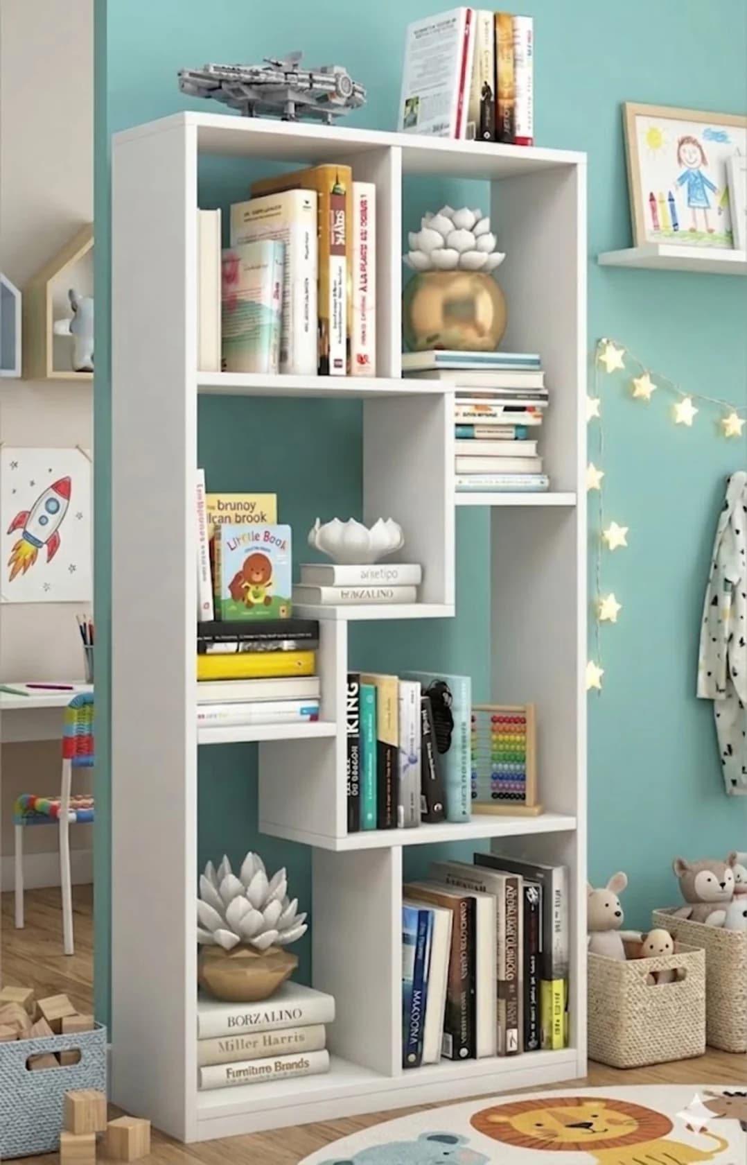 Stellaj MB14, laminat, 180х90х30 sm, ağ