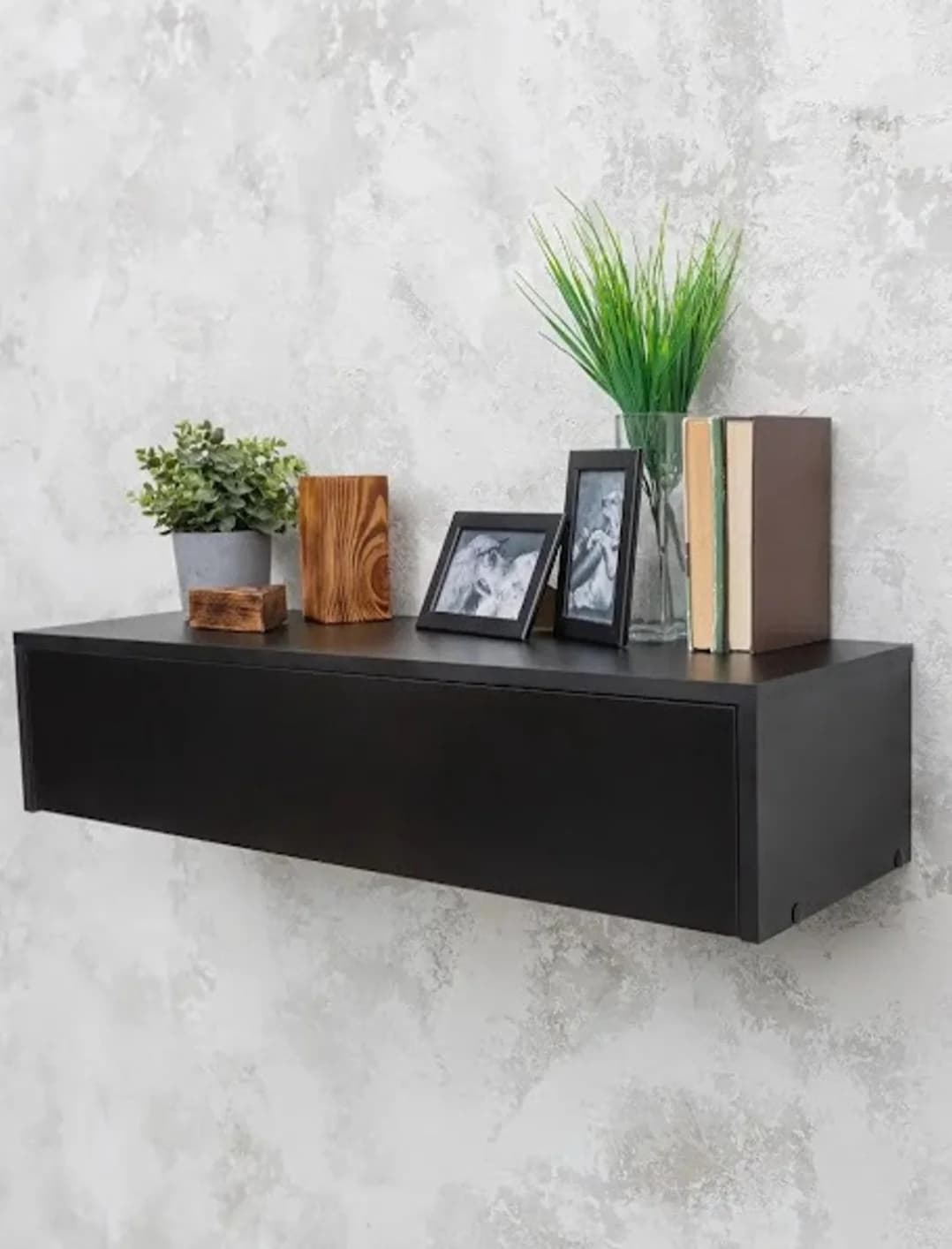 Konsol SO20, laminat, boz, 90x30x20 sm — изображение 3