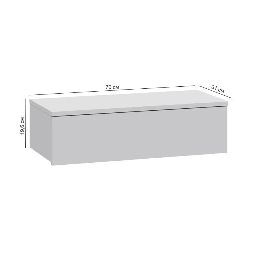 Makiyaj masası 8242, antrasit, laminat, 20х31х70 sm — image 2