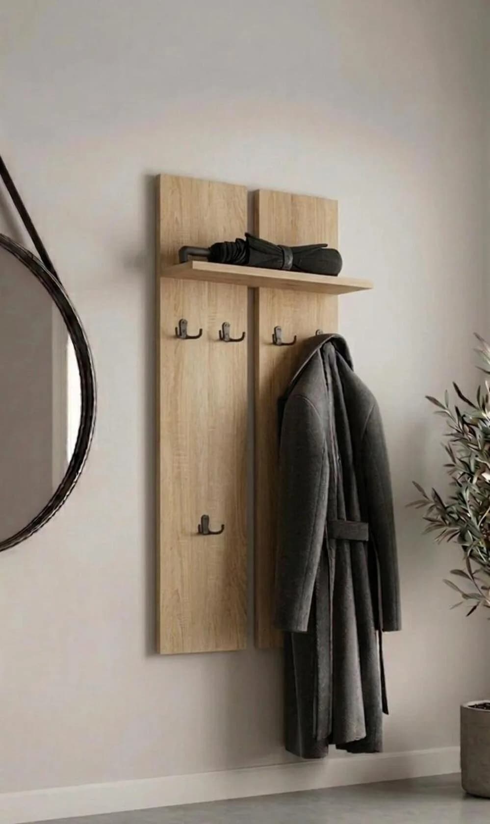 Divarüstü asılqan MB4, sonoma, laminat, 105x50x15 sm