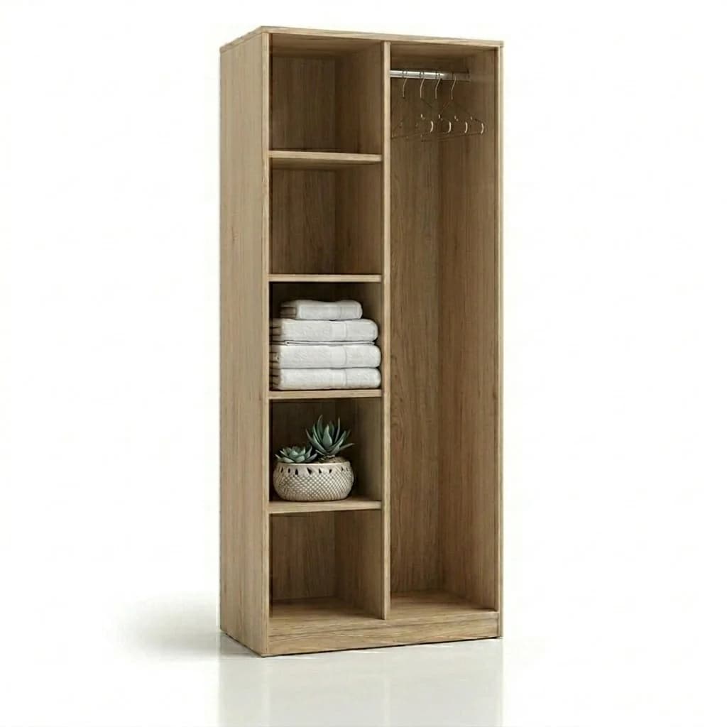 Şkaf MBC01, laminat, 190x85x47 sm, bej — image 2