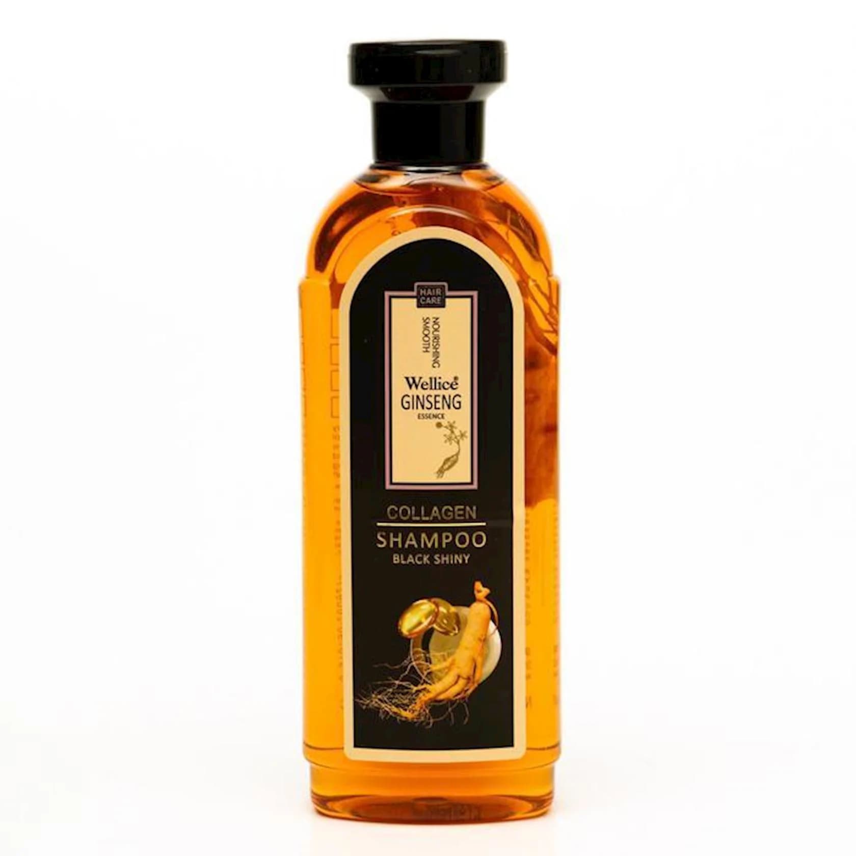 Şampun Wellice Ginseng Essence Collagen Black Shiny, 420 ml