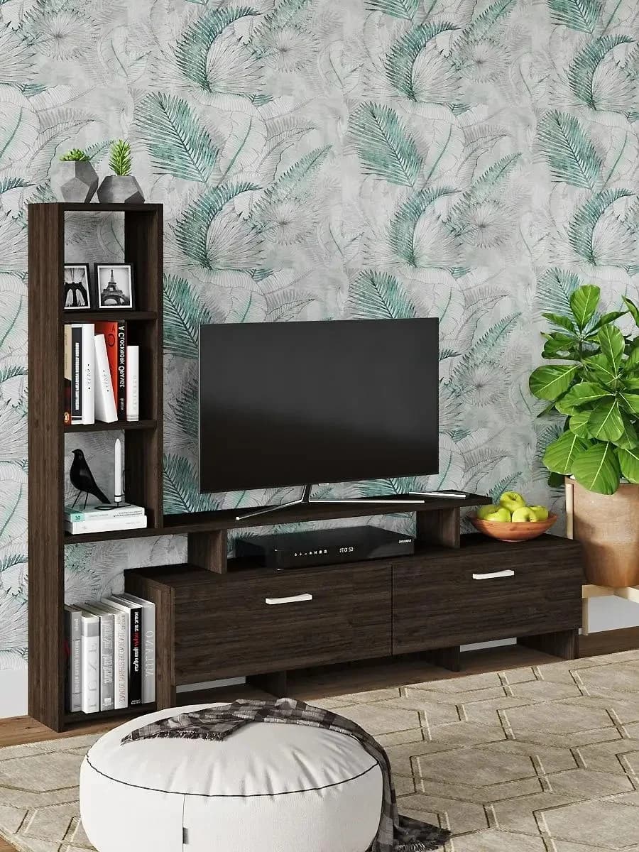 TV üçün tumba Yagmur, laminat, venge, 135x25x112 sm — image 2