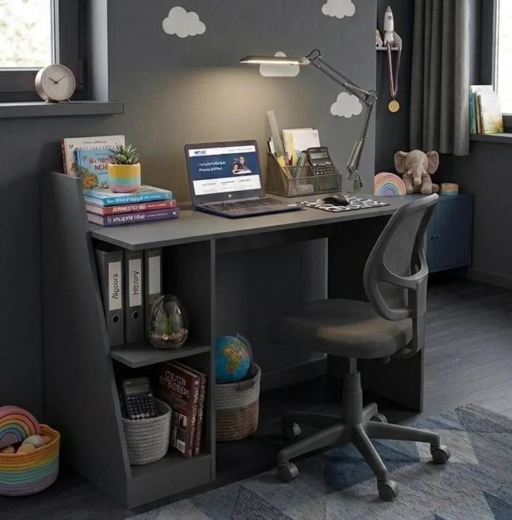 MB 3 yazı masası, laminat, antrasit, 110x75x50 sm