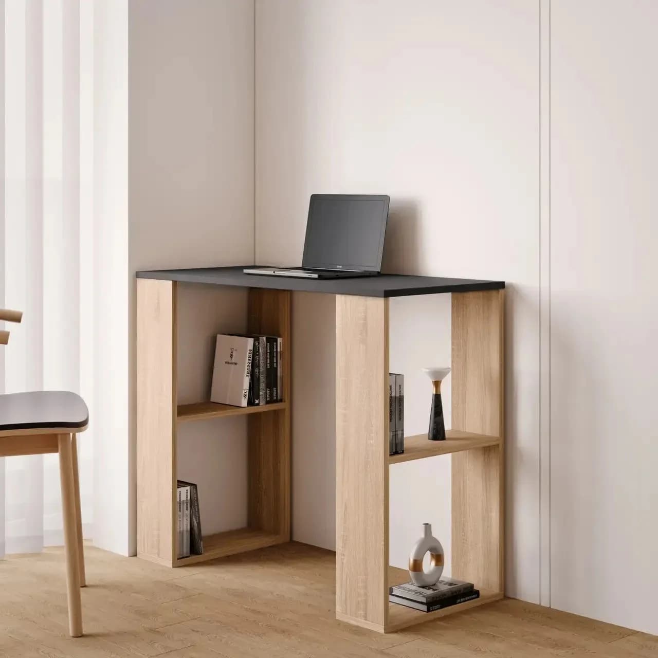 Yazı masası YM45, sonoma/antrasit, laminat, 120х75х50 sm
