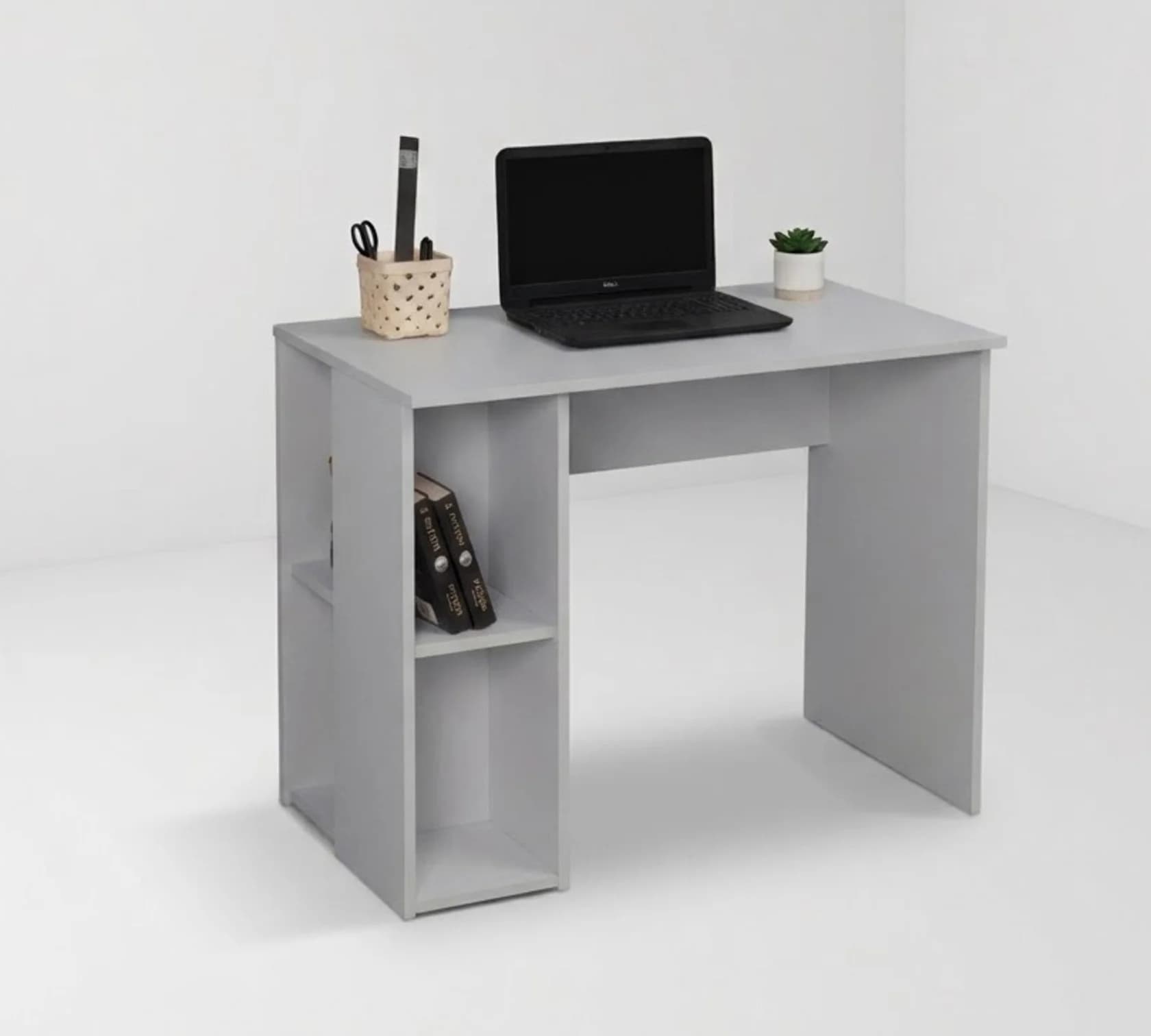 Yazı masası MB 22, boz, laminat, 100x75x50 sm