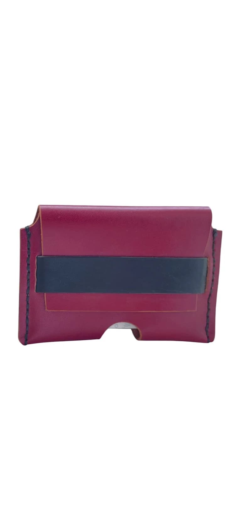 Kredit kart qabı 35340330, dəri, 7x10 sm, tünd qırmızı — şəkil 2