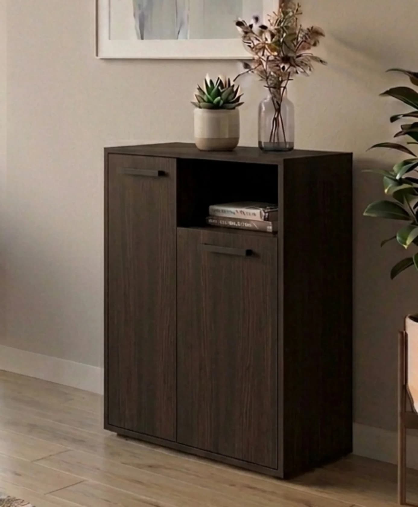 Tumba MB12, laminat, rəng Venge, 90x65x35 sm