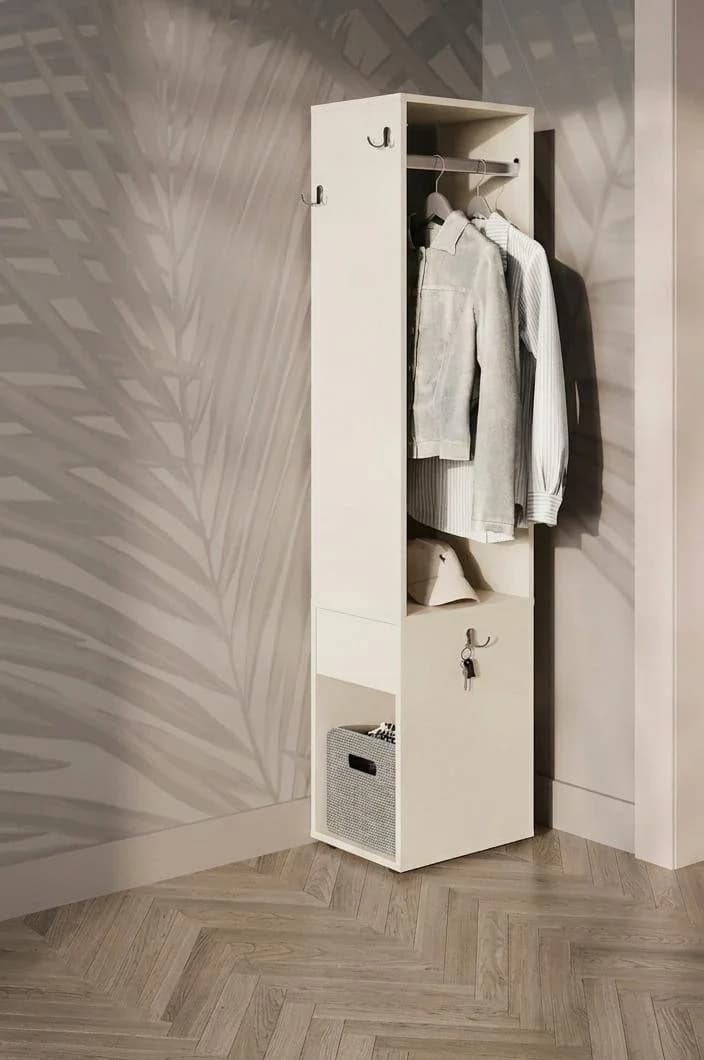 Tumbalı asılqan MB2, bej, laminat, 180x40x35 sm