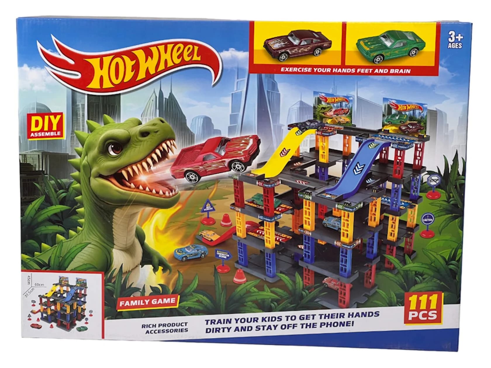 Oyun dəsti T876-6 Hot Wheels Racing Car, 111 hissə