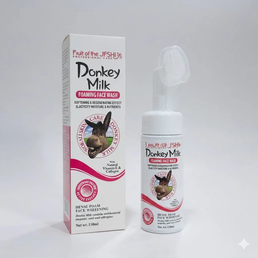 Üz üçün təmizləyici köpük Donkey Milk 150 ml