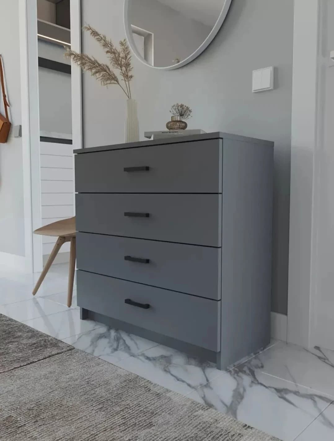Komod SO034, antrasit, laminat, 73х33 sm — изображение 4