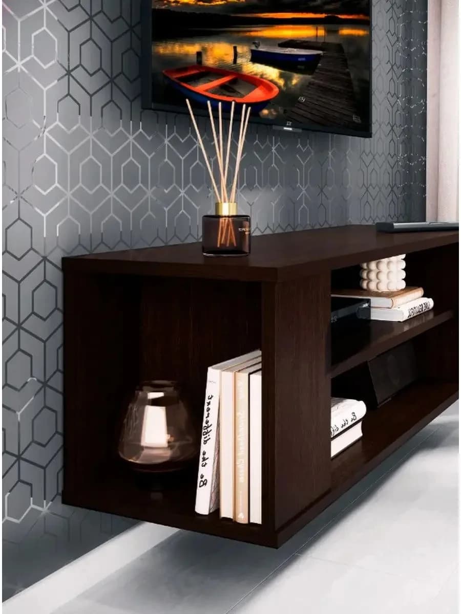 TV üçün tumba Yagmur, laminat, venge, 90x26x33 sm — image 2
