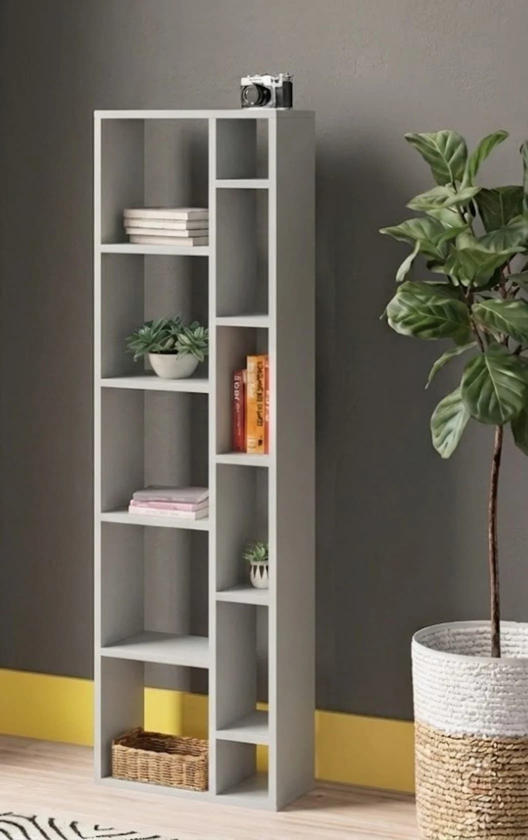 Stellaj MB11, laminat, 170х55х30 sm, boz