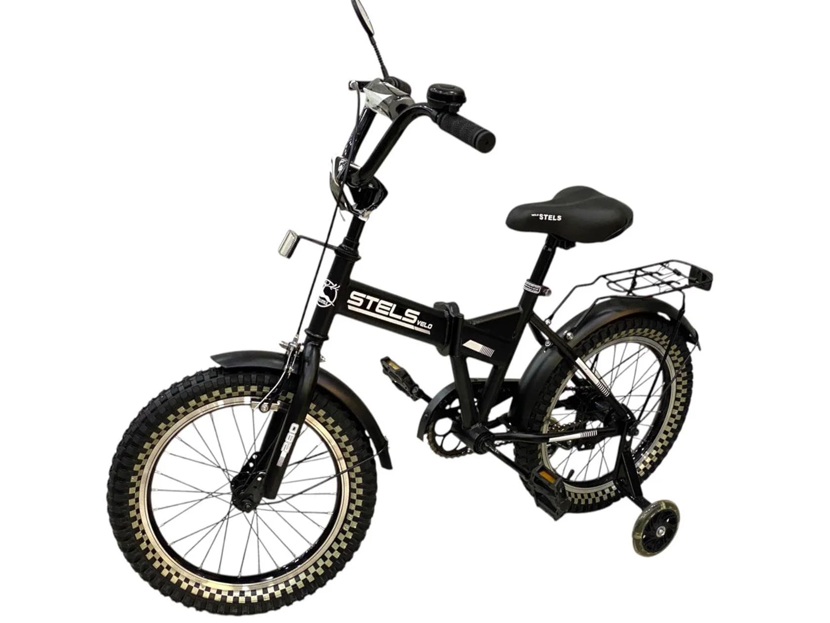 Qatlanan velosiped Stels 16", qara — image 3