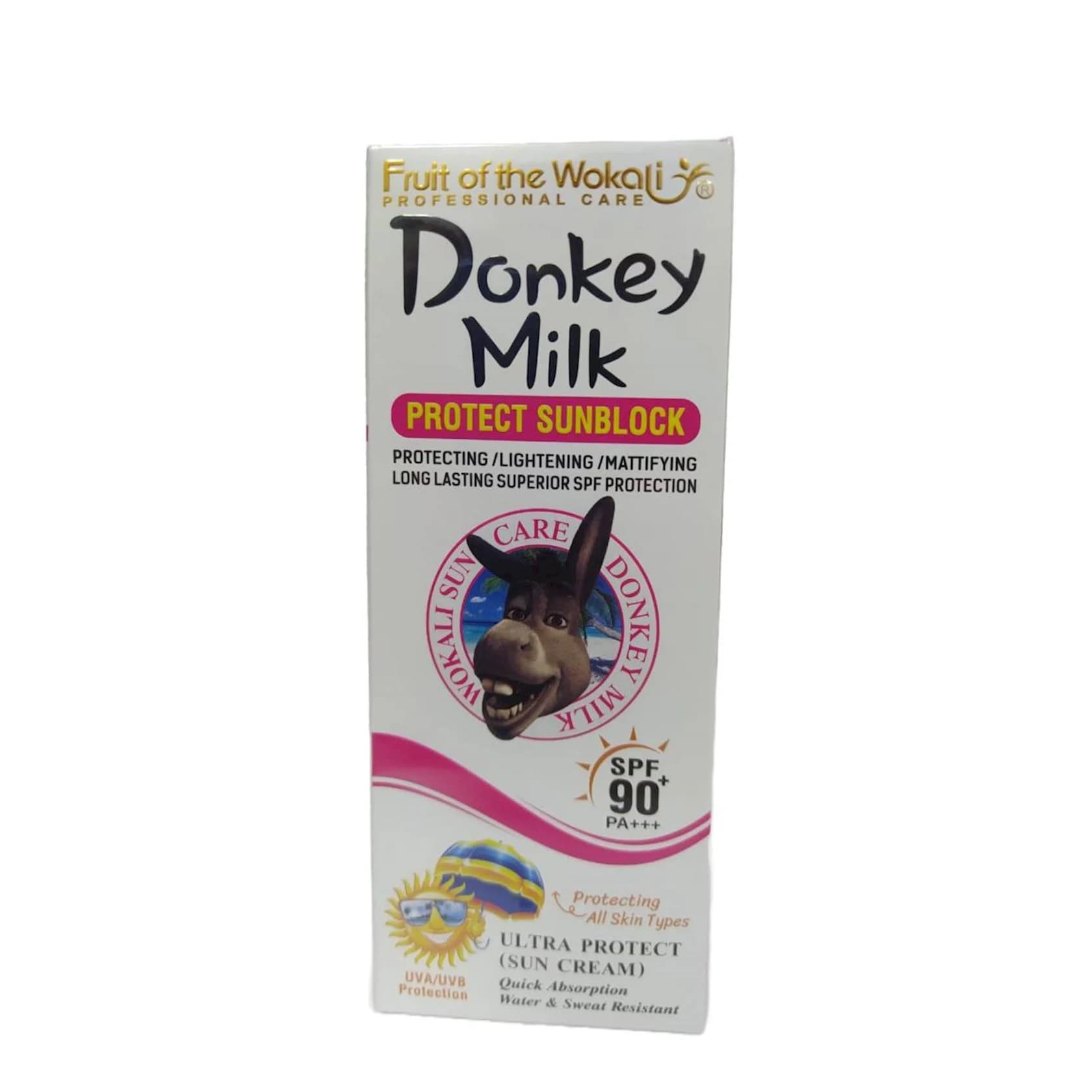 Günəşdən qoruyucu krem Wokali Donkey Milk SPF90 130 ml