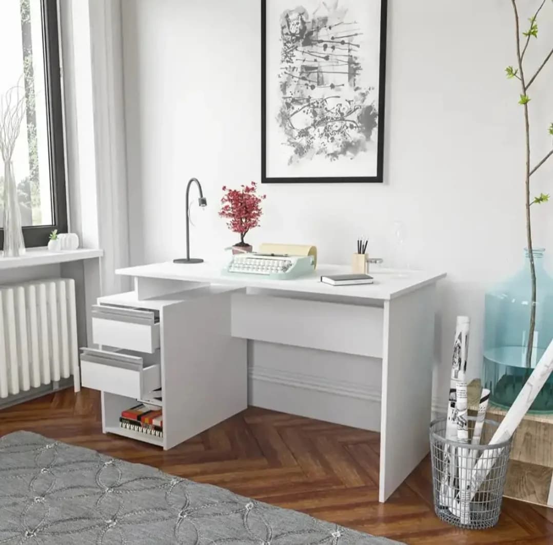 Yazı masası SO91, laminat, 130x60x74 sm, ağ — изображение 2