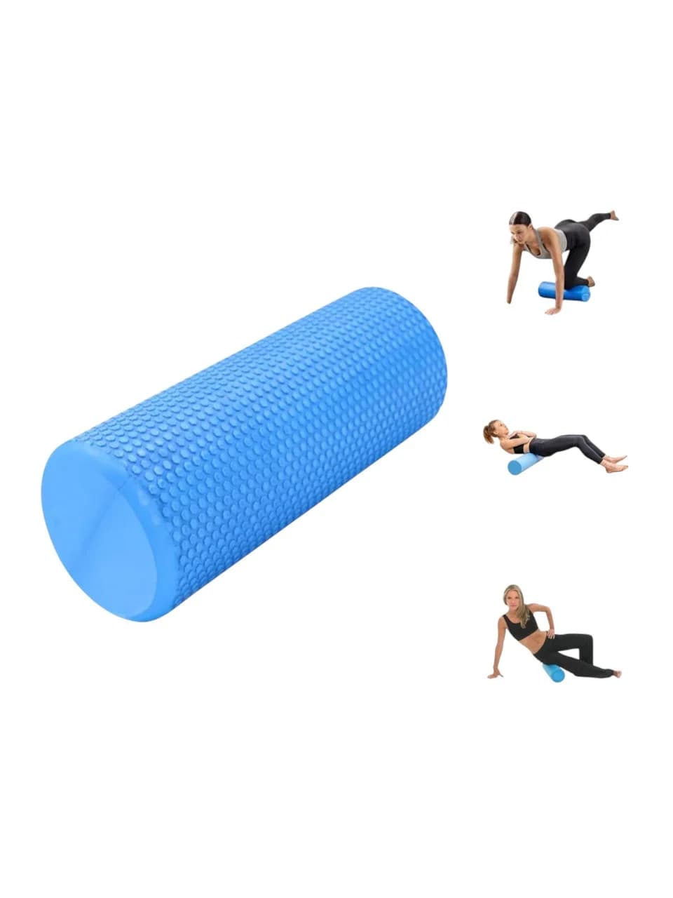 Yoqa üçün roller, mavi, 14x45 sm