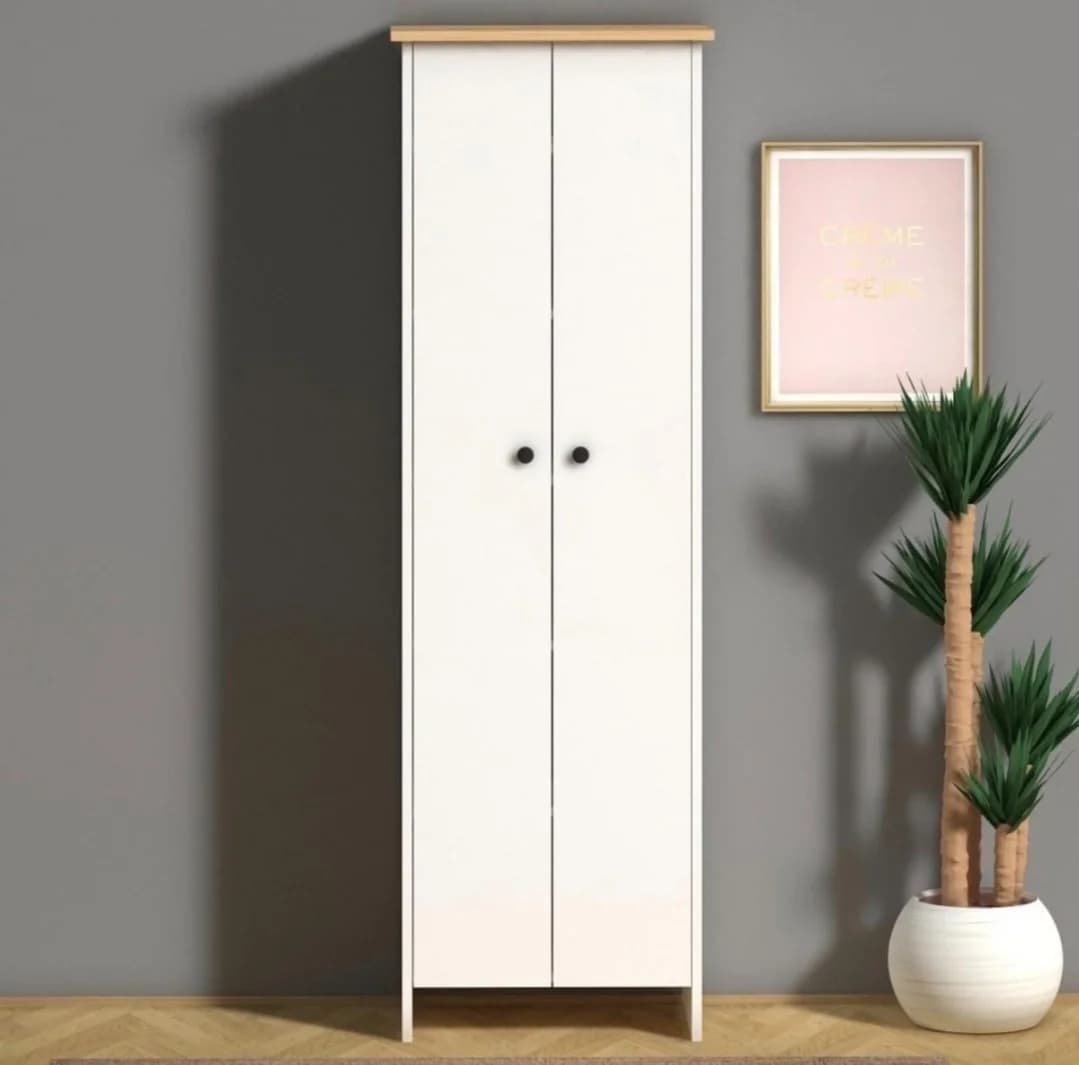 Döşəməüstü dolab SO0020, laminat, 180x60x30 sm, ağ — image 2
