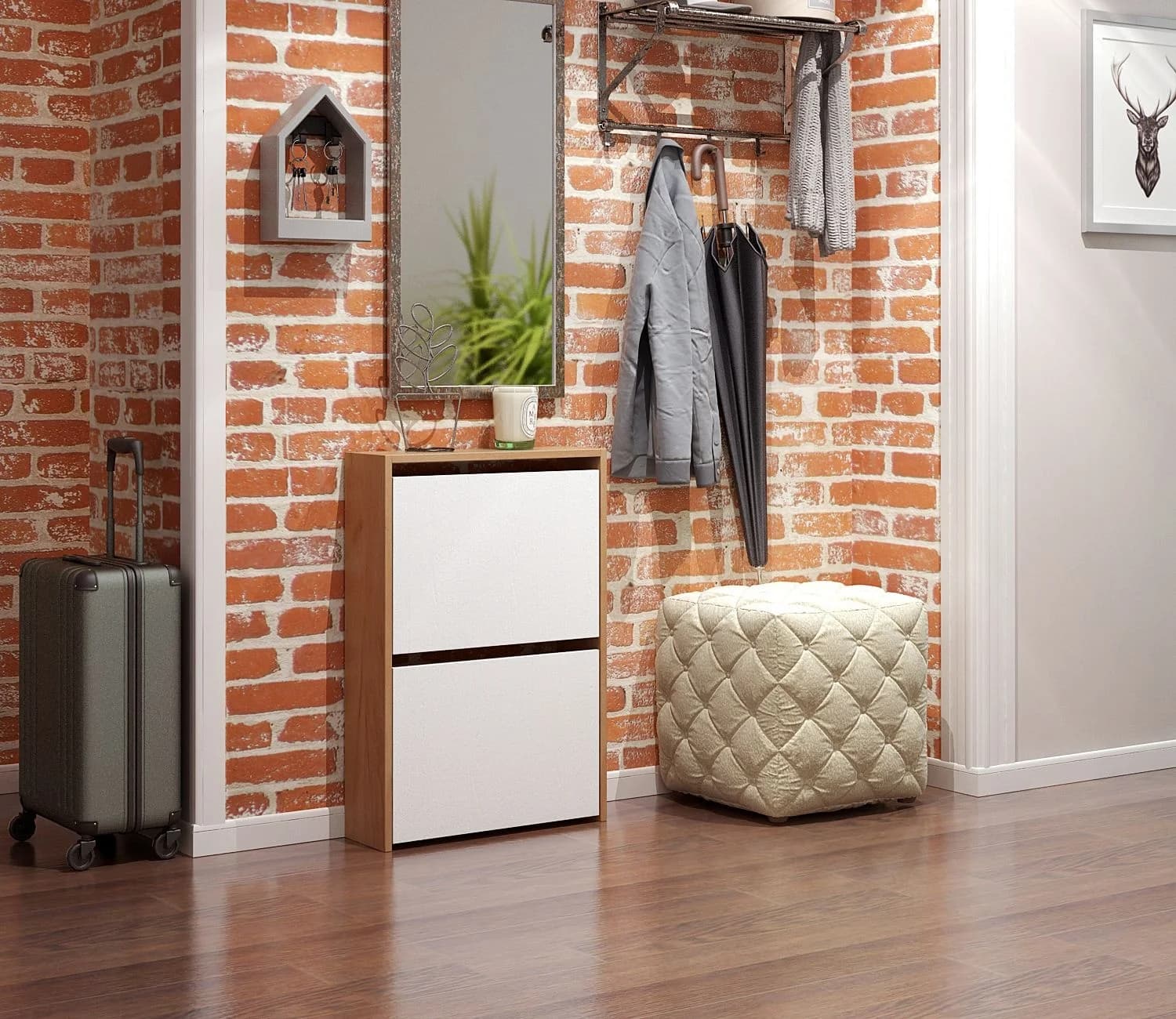 Ayaqqabı üçün tumba Yagmur 77 sm 52 sm 4 ədəd Laminat