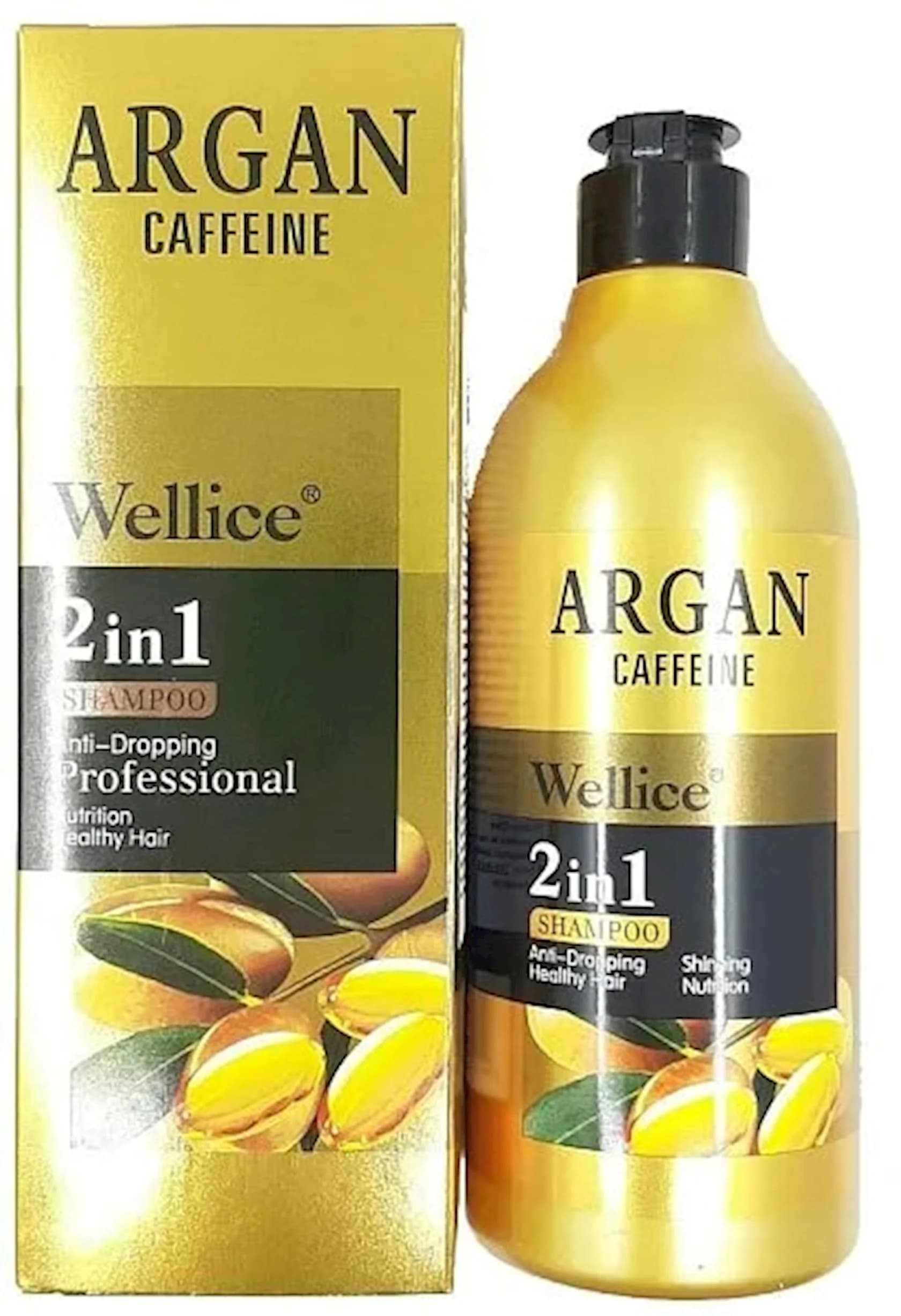 Şampun Wellice Argan Caffeine 2 in 1 Shampoo , 520 ml