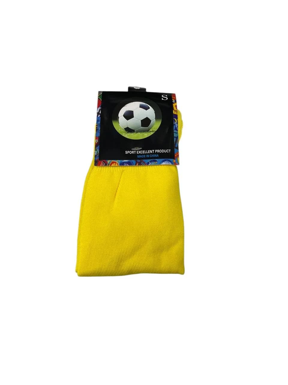 Uşaqlar üçün futbol corabı, poliester, sarı