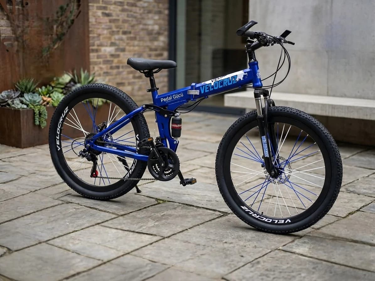 Dağ velosipedi Velocruz, 29", qatlanan, göy