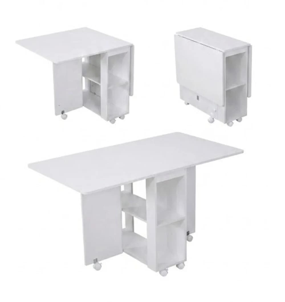 Yemək masası MB1, laminat, ağ/sonoma, 120x80x75 sm — изображение 2