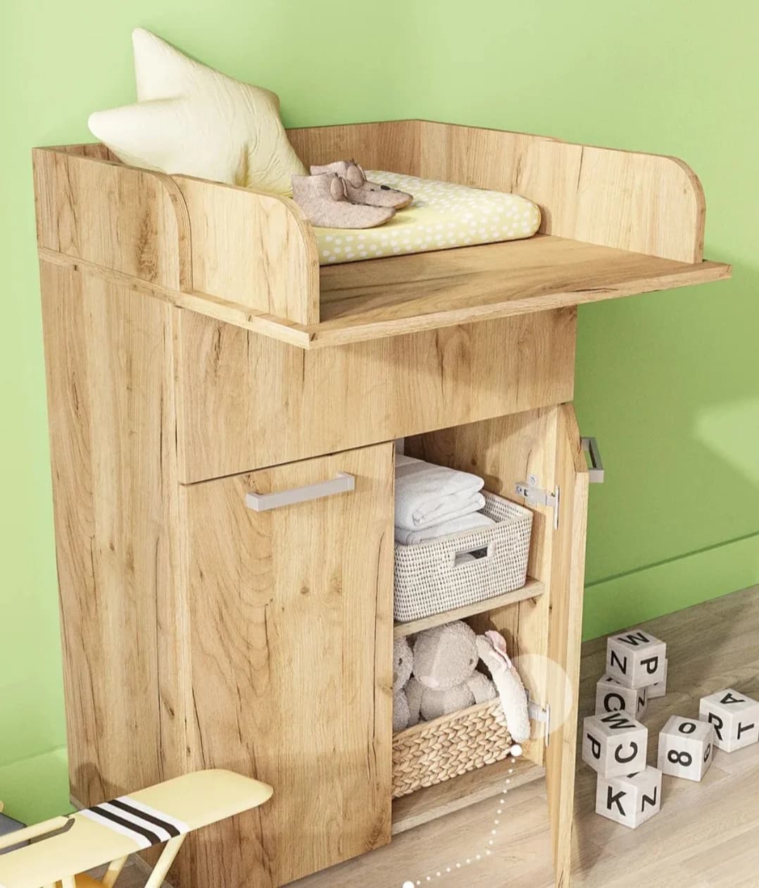 Komod SO058, bej, laminat, 93.8х35х60 sm — изображение 2