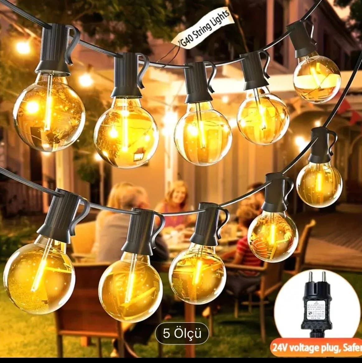 Sari lampa Çələng pp 5 metr