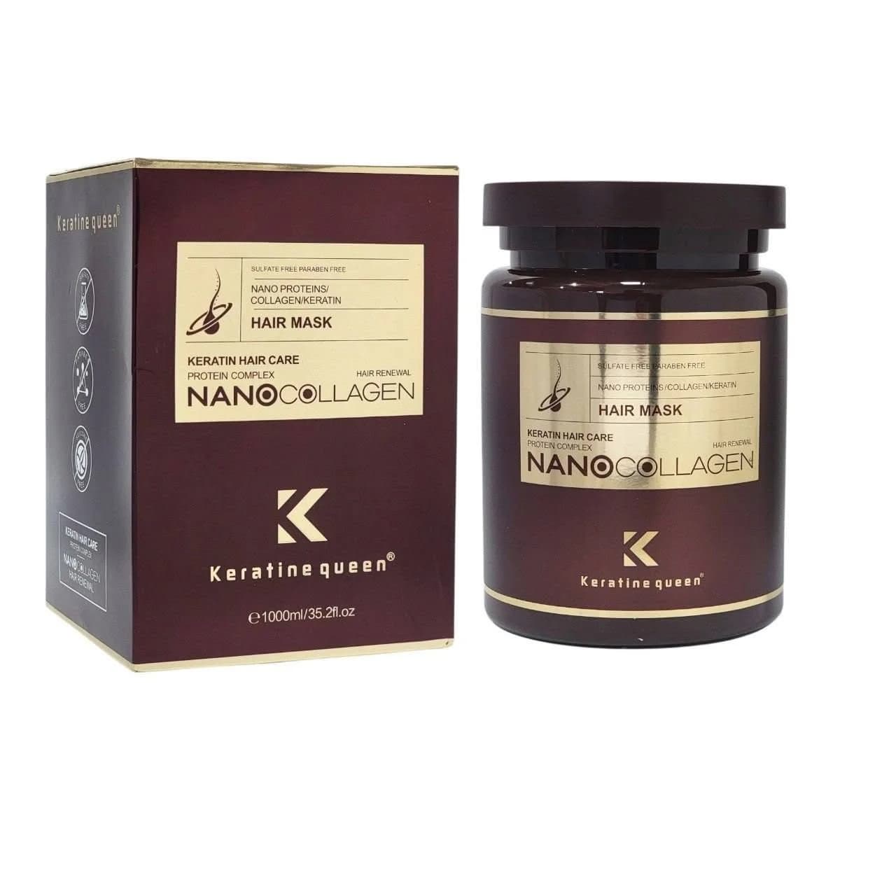 Saç maskası Keratine Queen, 1000 ml