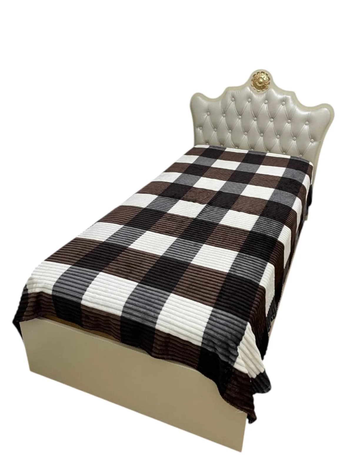 Yataq örtüyü Bamboo model 13.6, yeni model, yaz-yay-payız fəsilli, bamboo materiallı, kletka (şahmat) odiyal - GS_1_007