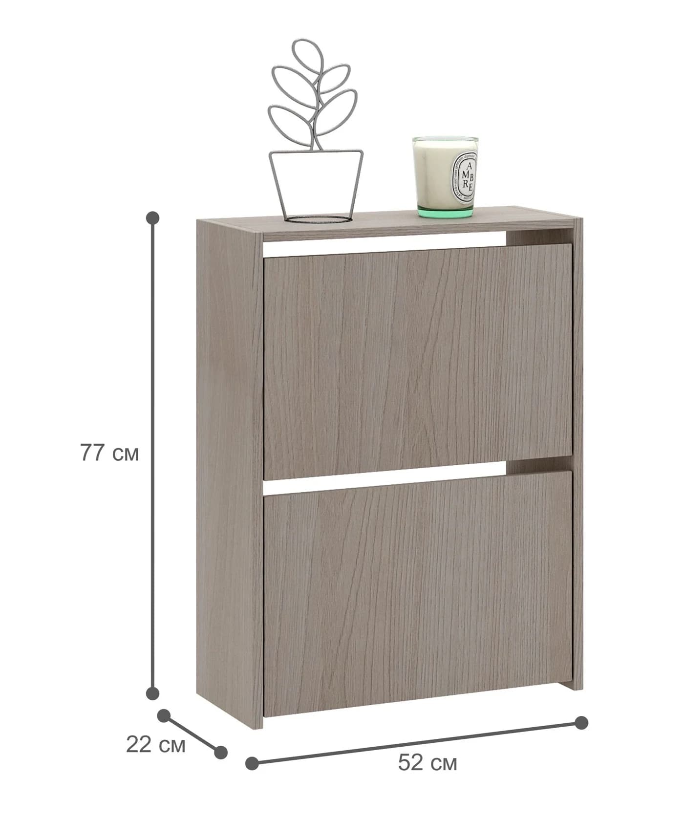Ayaqqabı üçün tumba No brand Ayaqqabı üçün stellaj 77 sm 52 sm 4 əd Laminat — image 5