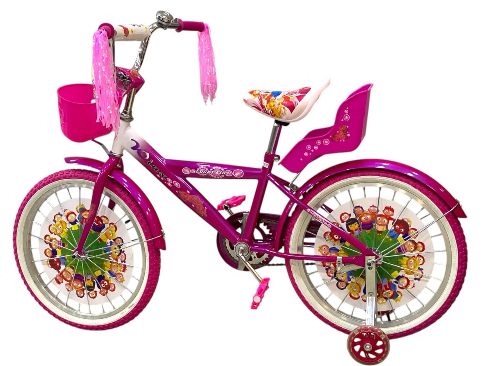 Uşaq velosipedi Lucky Kids Winx 20", çəhrayı — image 2