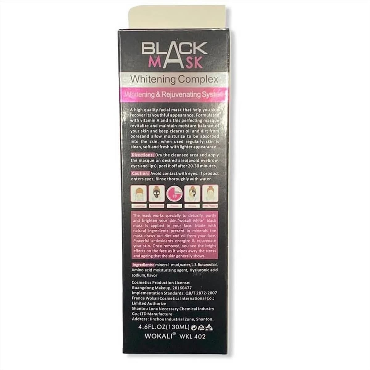 Maska üz üçün Wokali White Black Mask 130 ml — изображение 2