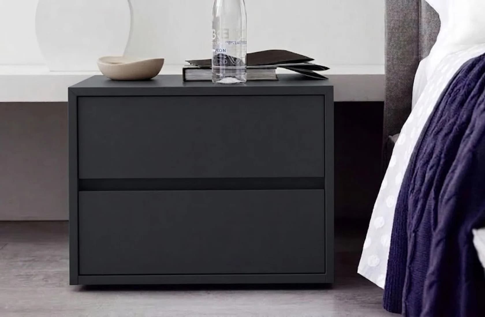 Çarpayıyanı tumba MB 6, laminat, antrasit, 38x45x40 sm