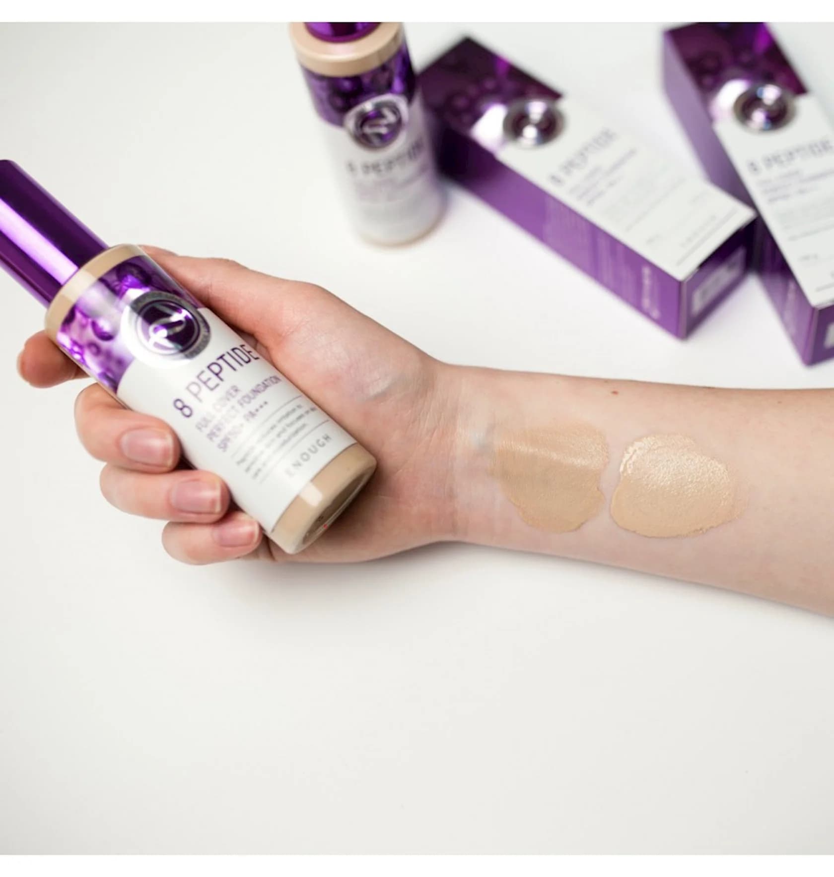 Tonal krem Enough 8 Peptide Full Cover Perfect Foundation peptidli 21 SPF50 100 ml — image 2