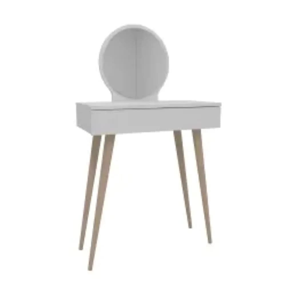 Makiyaj masası SO050, ağ, laminat, 129.2х72х35 sm — изображение 4