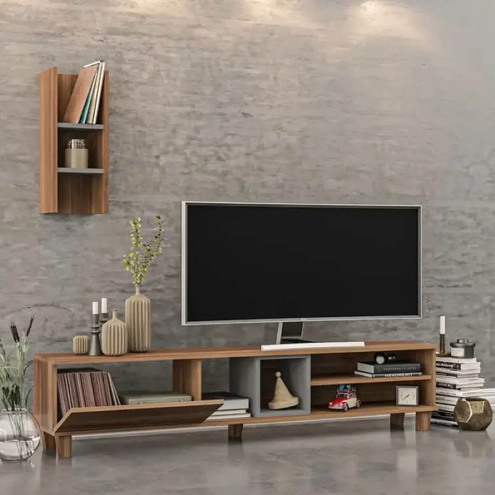 TV üçün tumba SO031, laminat, votan, 38х180х30 sm — изображение 3